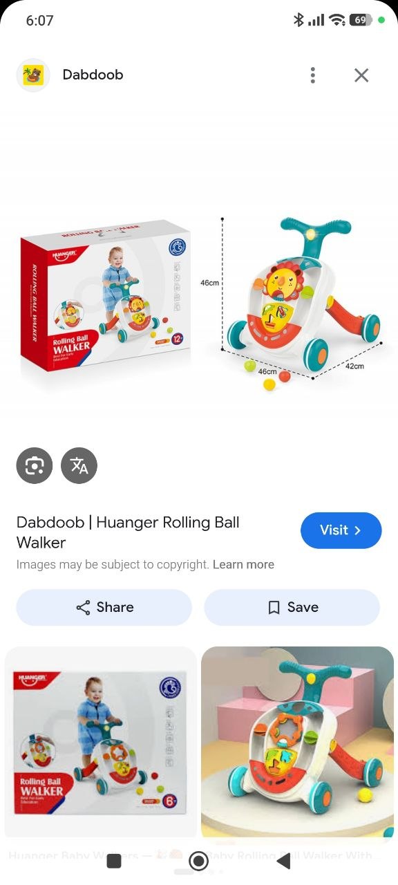 Baby Rolling Ball Activity Walker