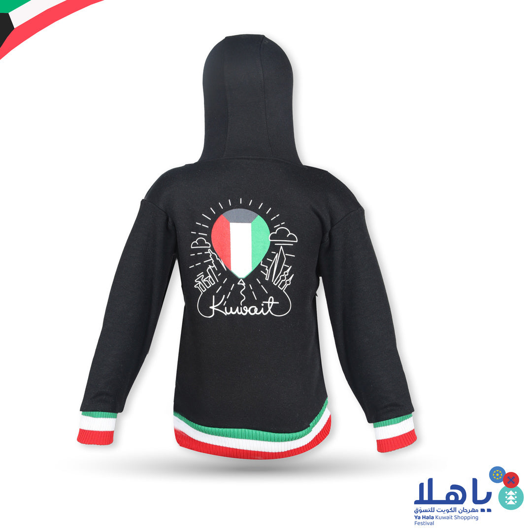 Kuwait National Day Kid's Fleece Hoodie 1-4 Years