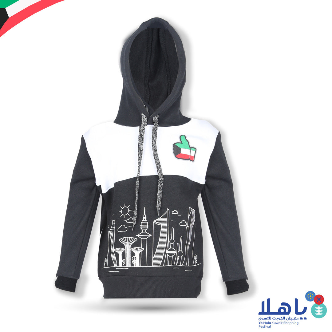 Kuwait National Day Kid's Fleece Hoodie 1-4 Years