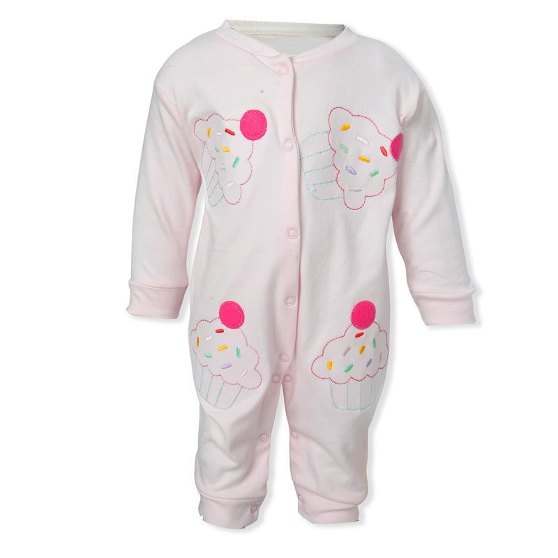 Girls L/S Overall - 3-18M (Pink/Orange)