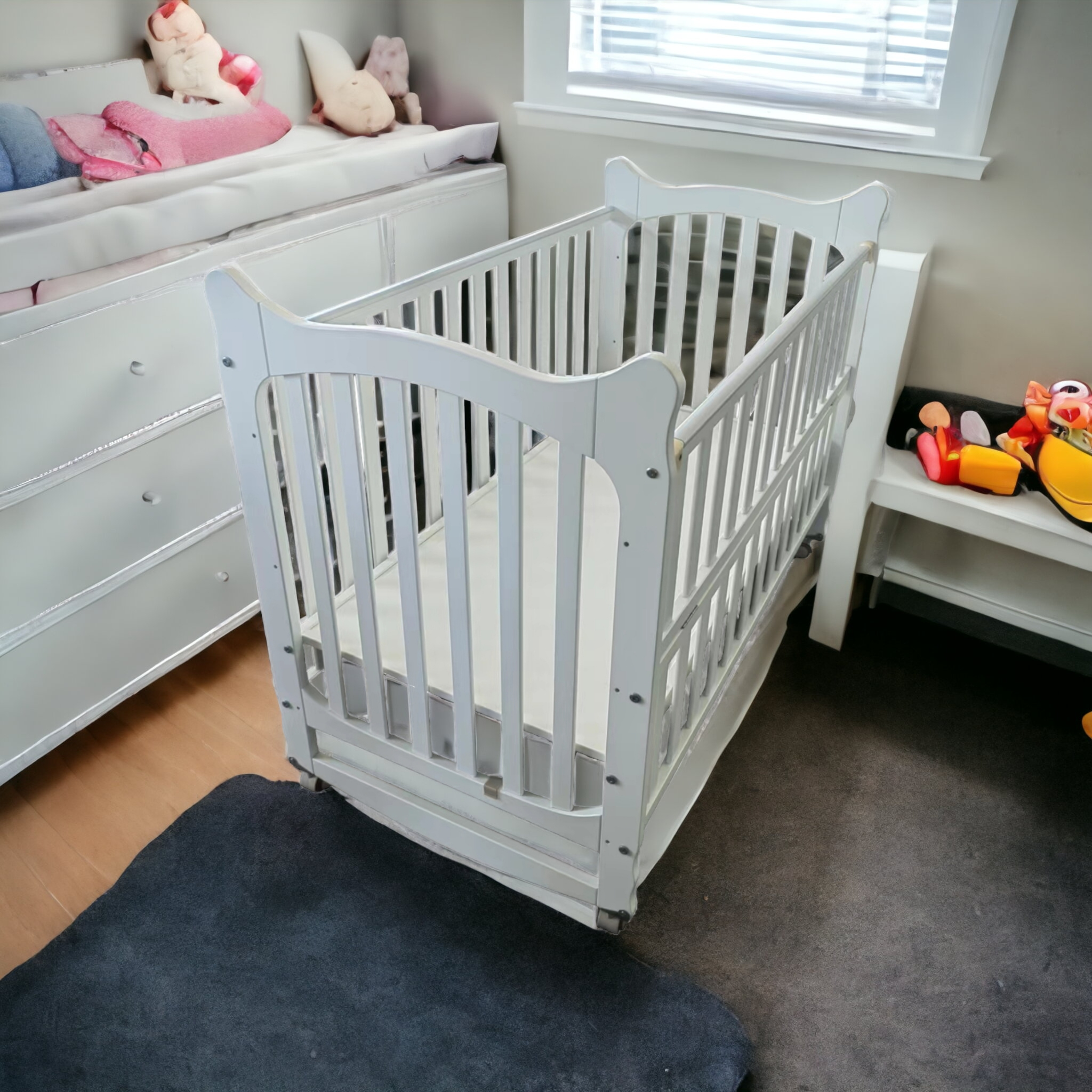 Baby Wooden Rocking Bed (120x60cm)