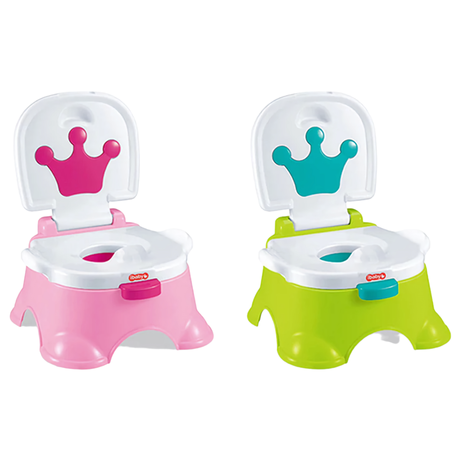 Baby Potty Seat - Green/Pink