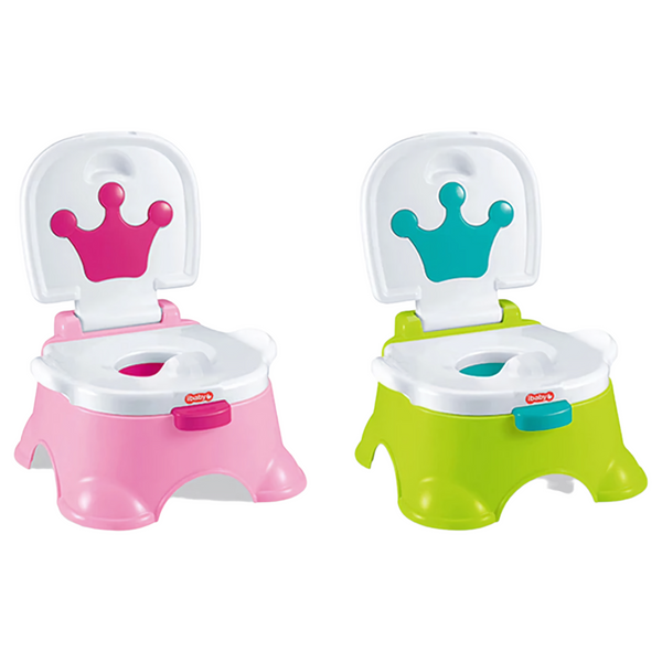 Baby Potty Seat - Green/Pink