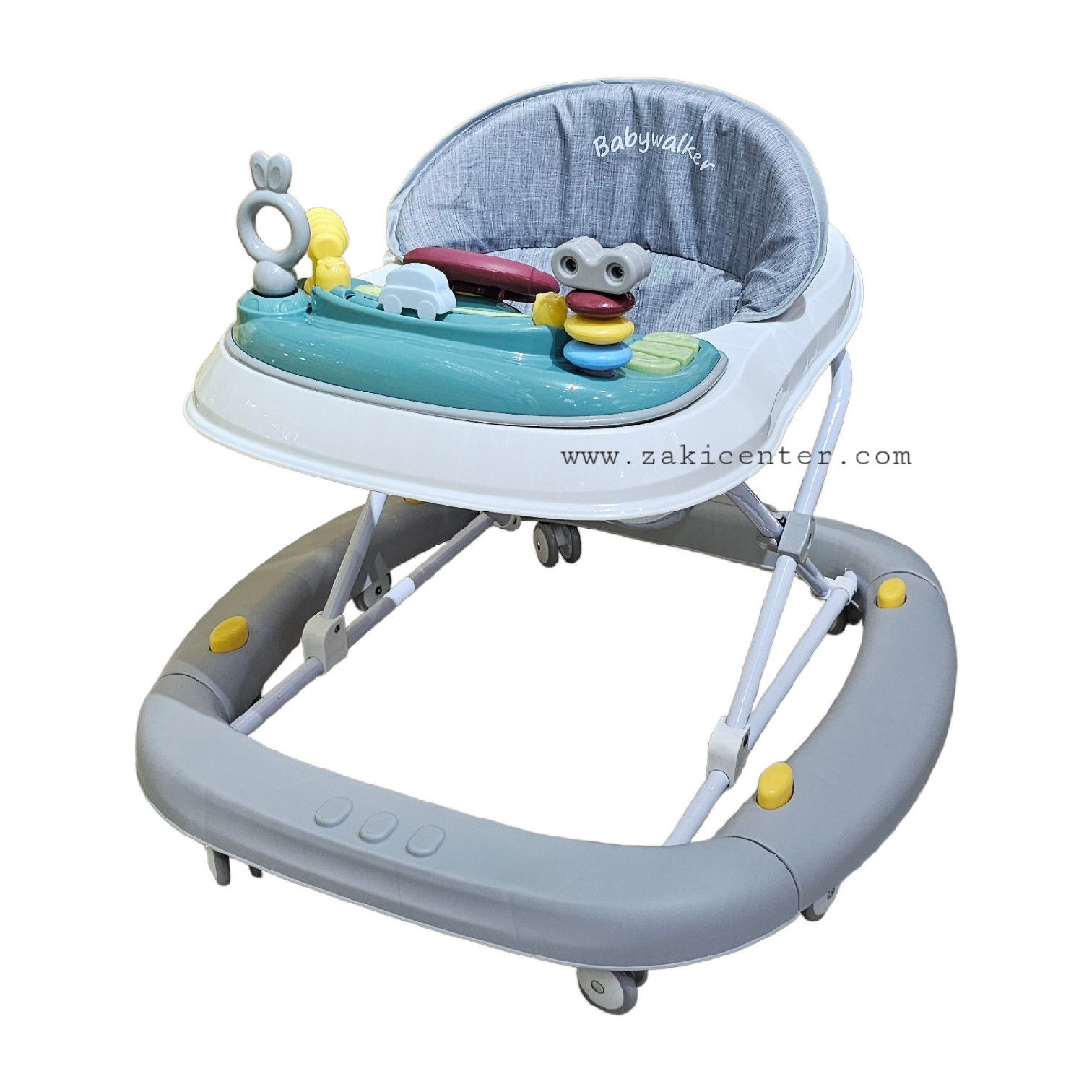 Baby Rocking Walker + Removable Tray (Grey)