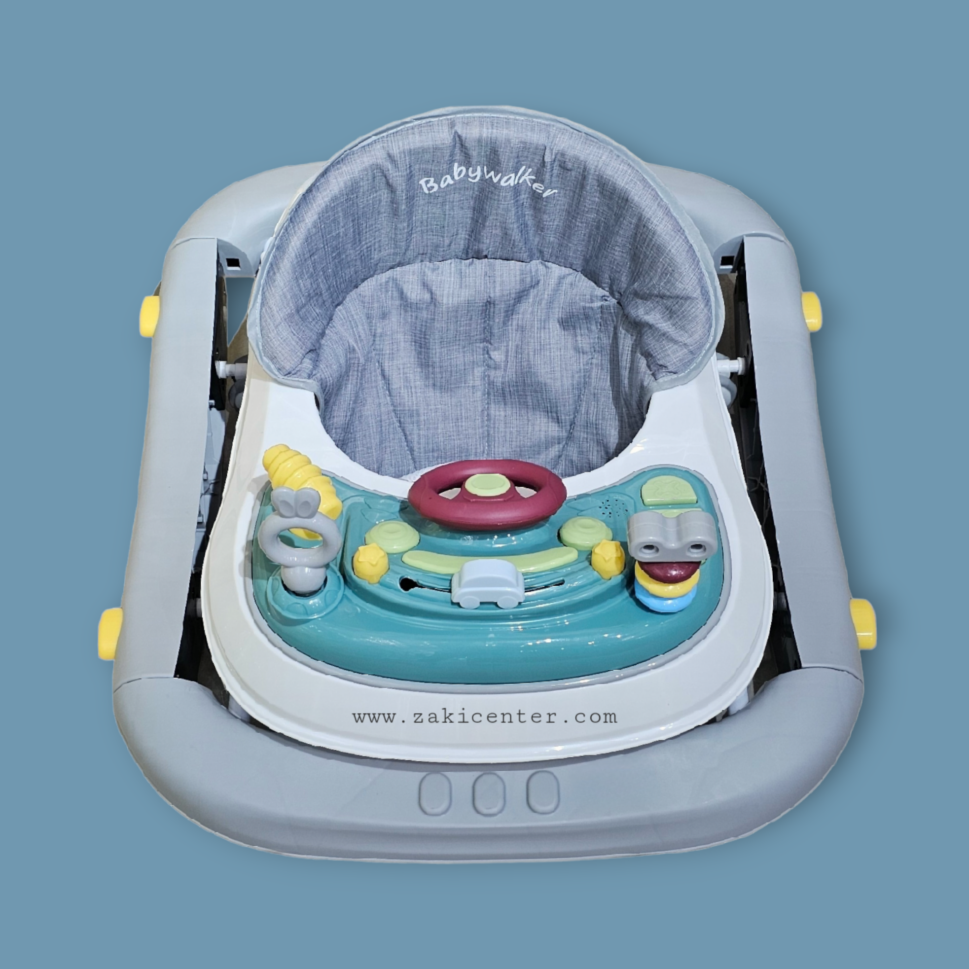 Baby Rocking Walker + Removable Tray (Grey)