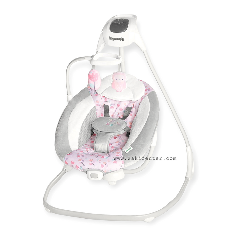 Pink baby clearance swing