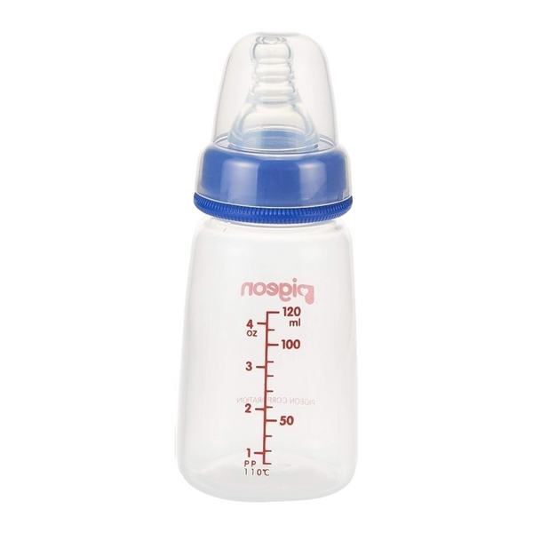 Pigeon Slim Neck Plastic Bottle Clear Cap 120 ml