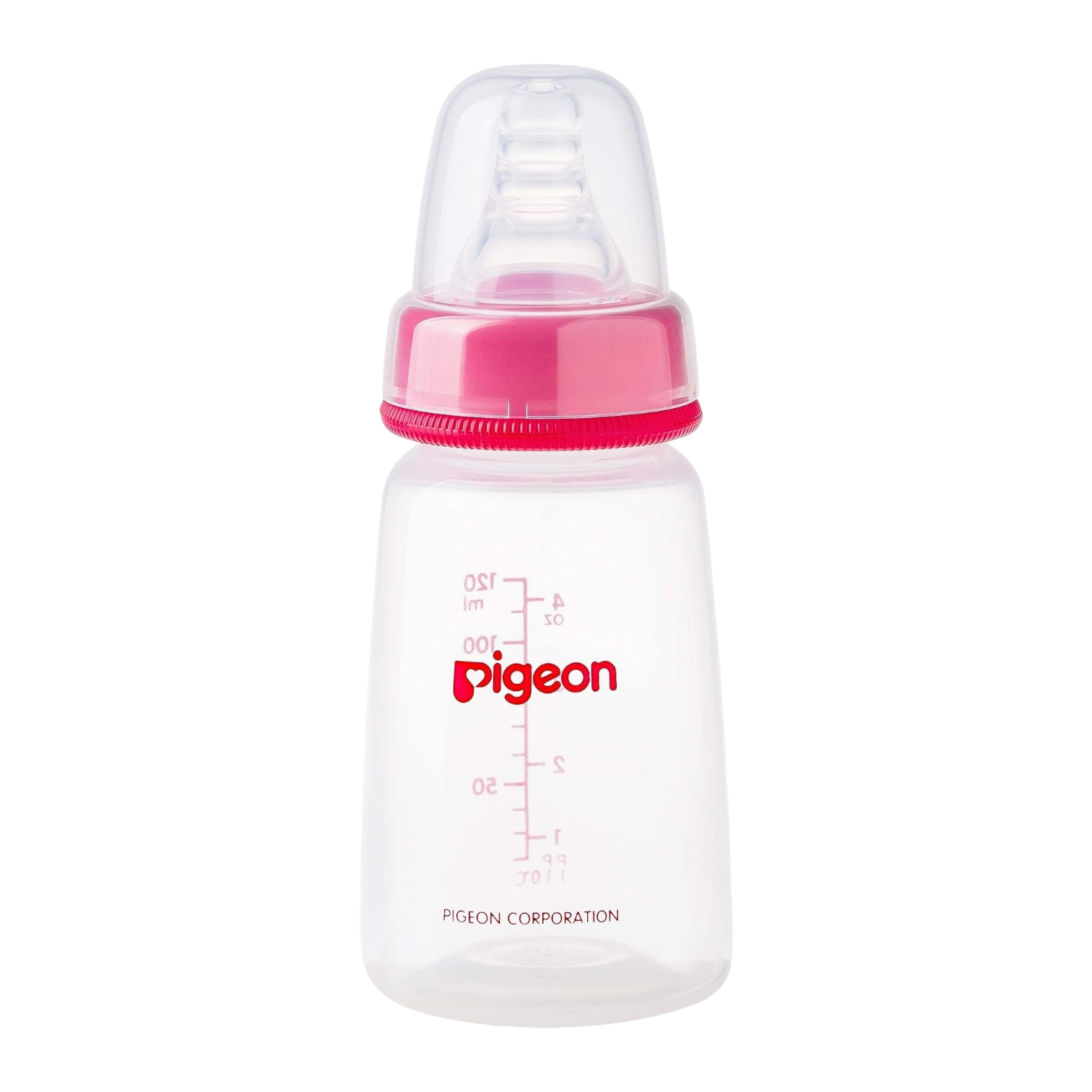 Pigeon Slim Neck Plastic Bottle Clear Cap 120 ml