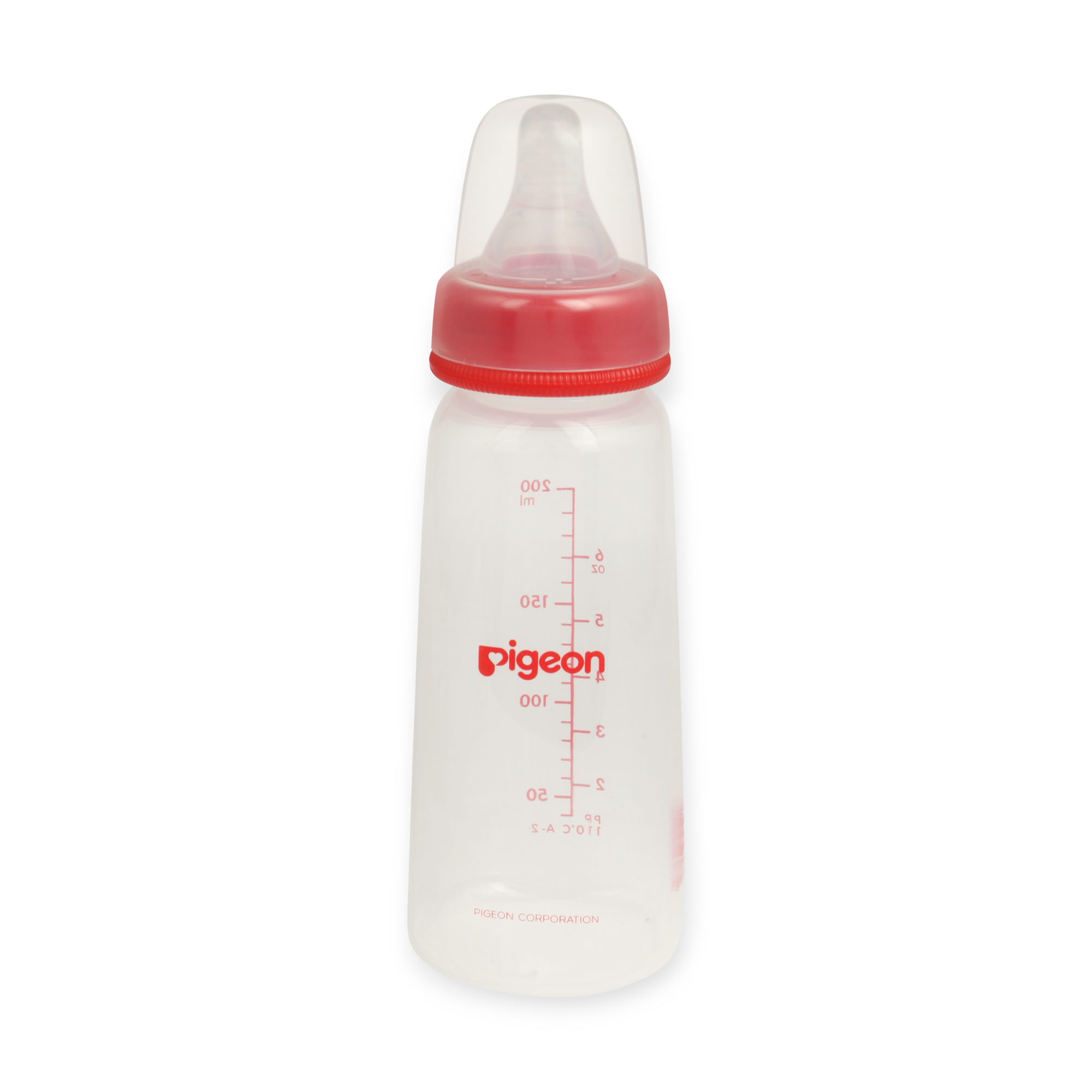 Pigeon Slim Neck Plastic Bottle Clear Cap 200 ml