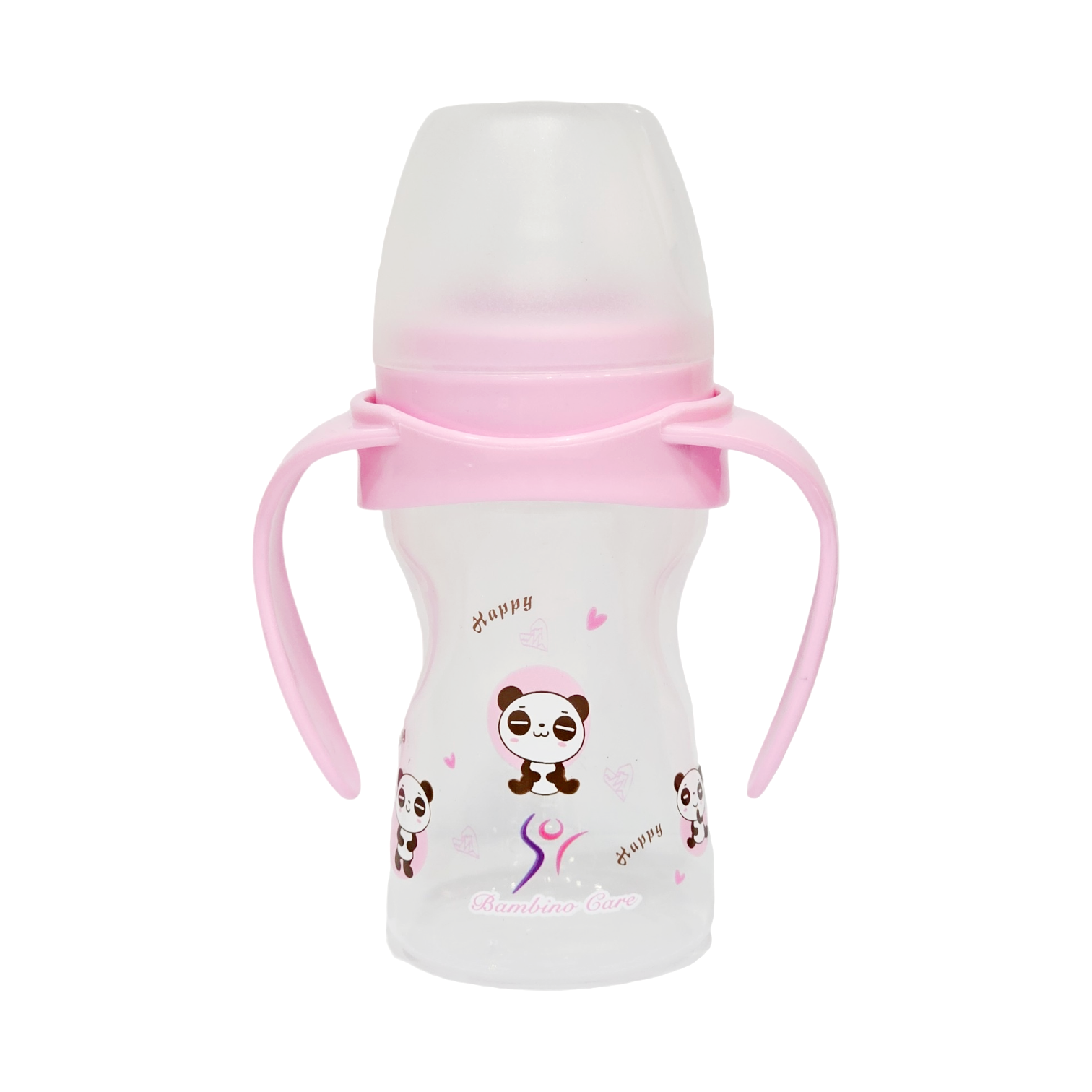 Bambino Anti-Colic Feeding Bottle/Nipple with Handle 150ml/5oz - Girl