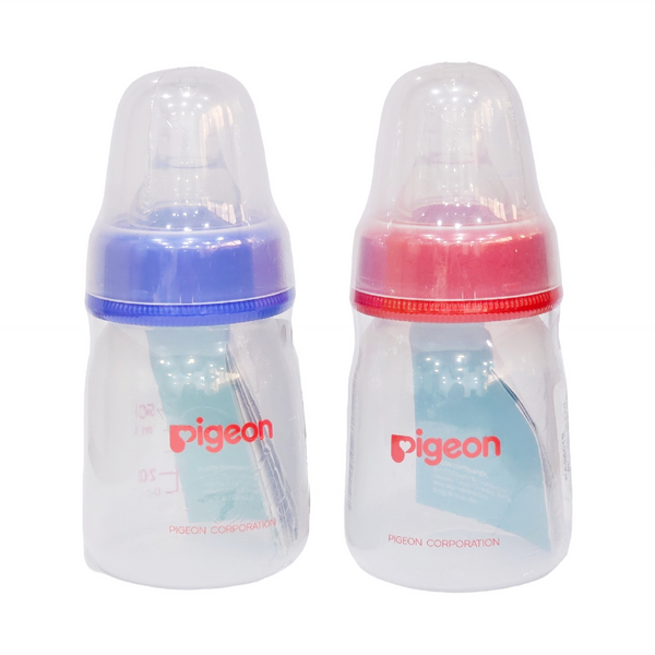 Pigeon Slim Neck Plastic Bottle Clear Cap 50 ml