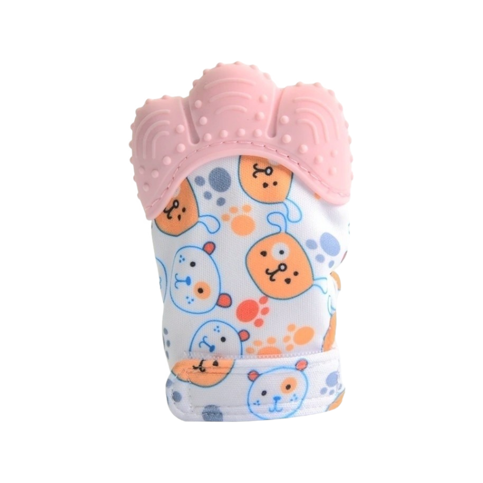 Baby Gum Teething Mittens - Bear