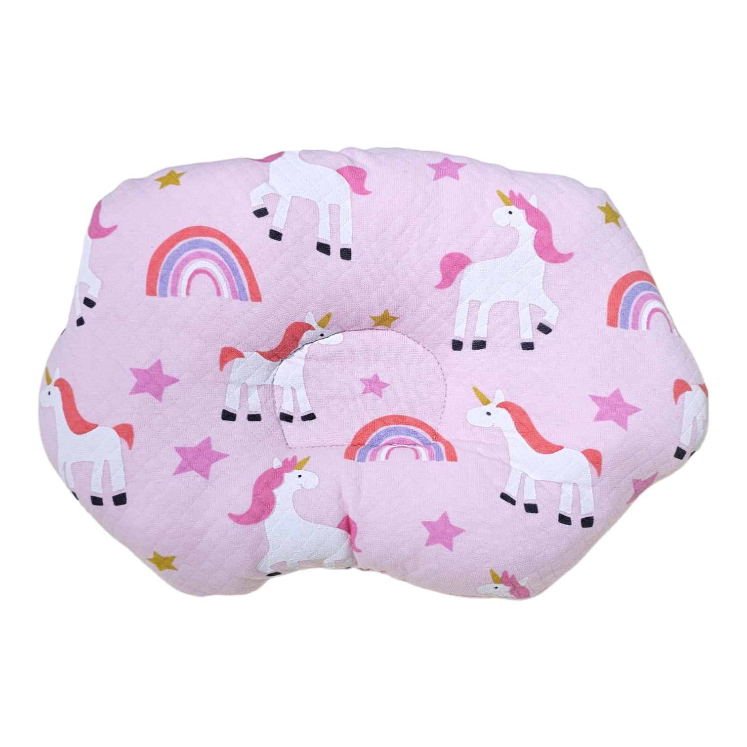 Quilted Baby Pillow - Unicorn/Butterfly