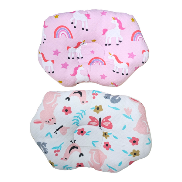 Quilted Baby Pillow - Unicorn/Butterfly