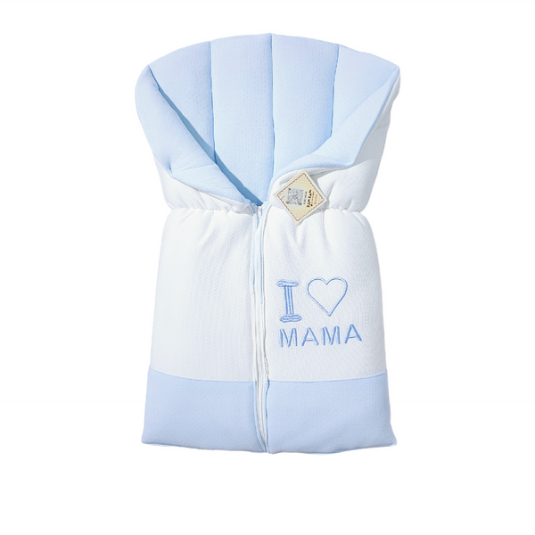 I Love Mama Sleeping Bag with Front-Zipper