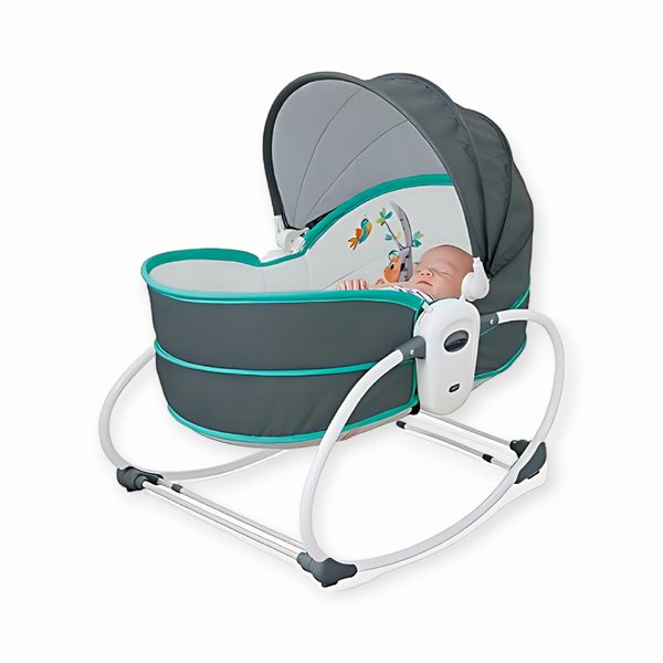 5 in 1 Rocker Bassinet (Blue-Grey)