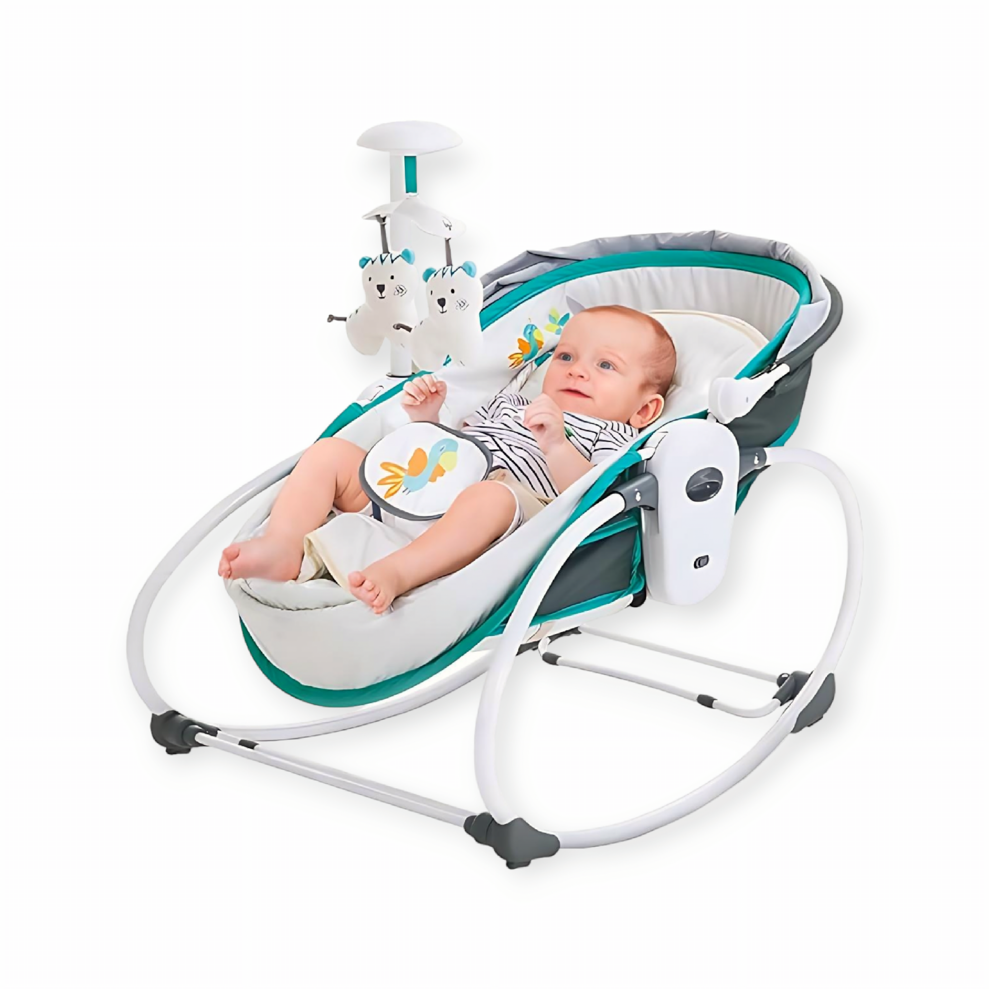 5 in 1 Rocker Bassinet (Blue-Grey)