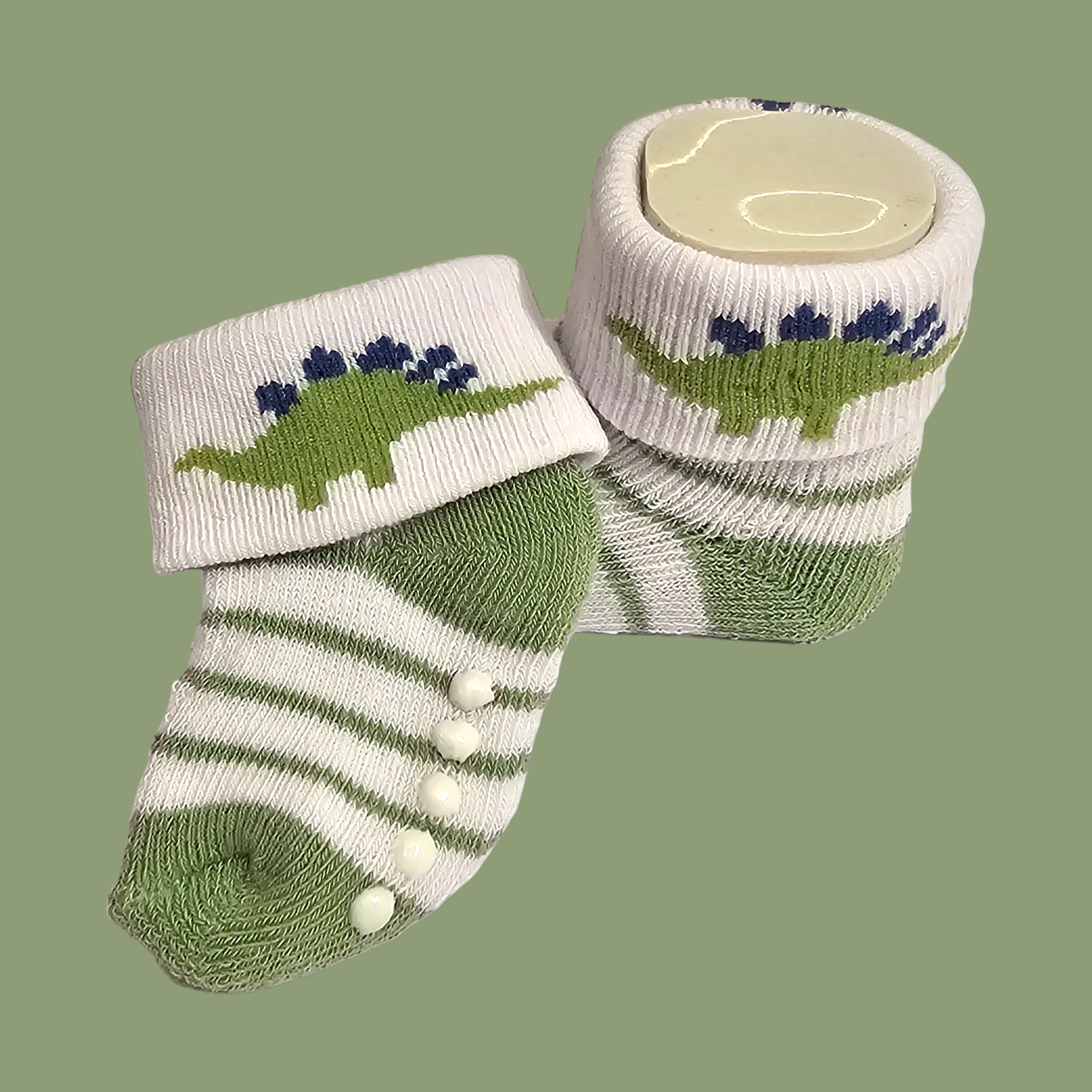 Hudson Pack of 3 Baby Boy Socks (0-6M)