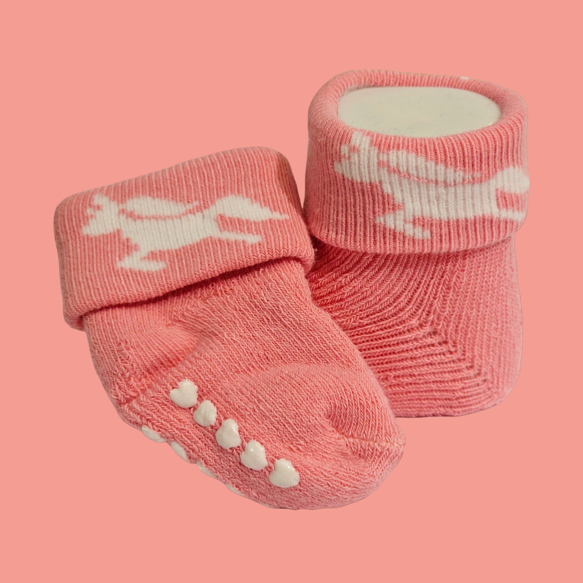 Hudson Pack of 3 Baby Girl Socks (0-6M)