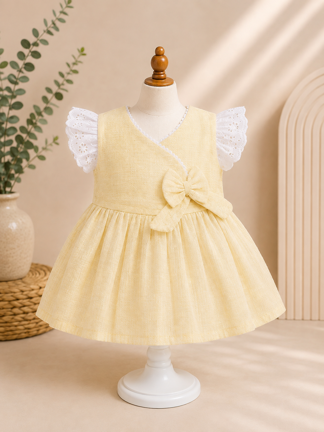 ZAKI-BABY GIRLS FROCK WITH PANTY 3-12M