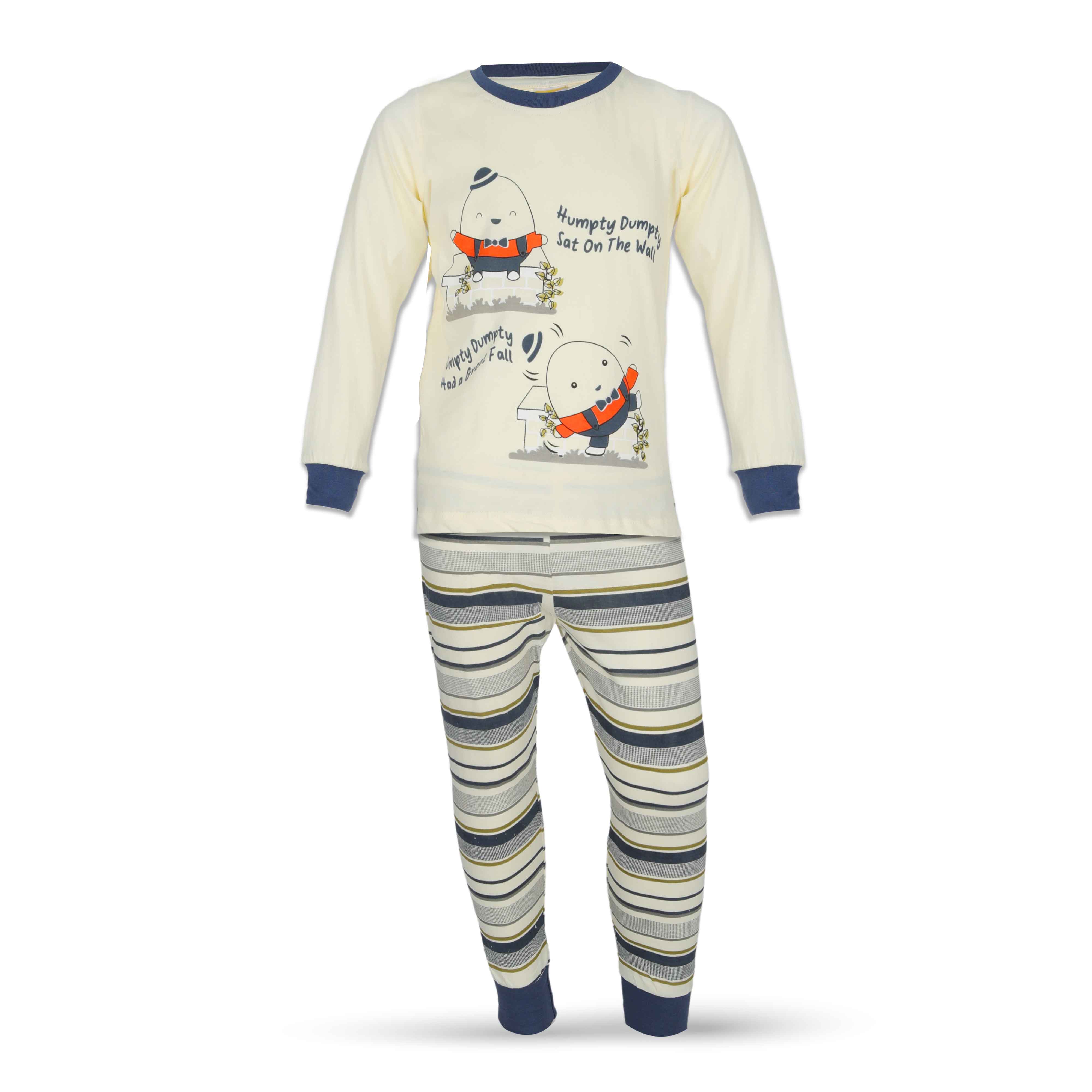 Boys L/S T-Shirt with Long Pants Set 2-7Y Red/Blue