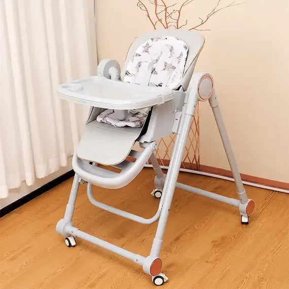 POPYPAPA - Baby Foldable Multi Purpose High Chair & Swing (Grey)