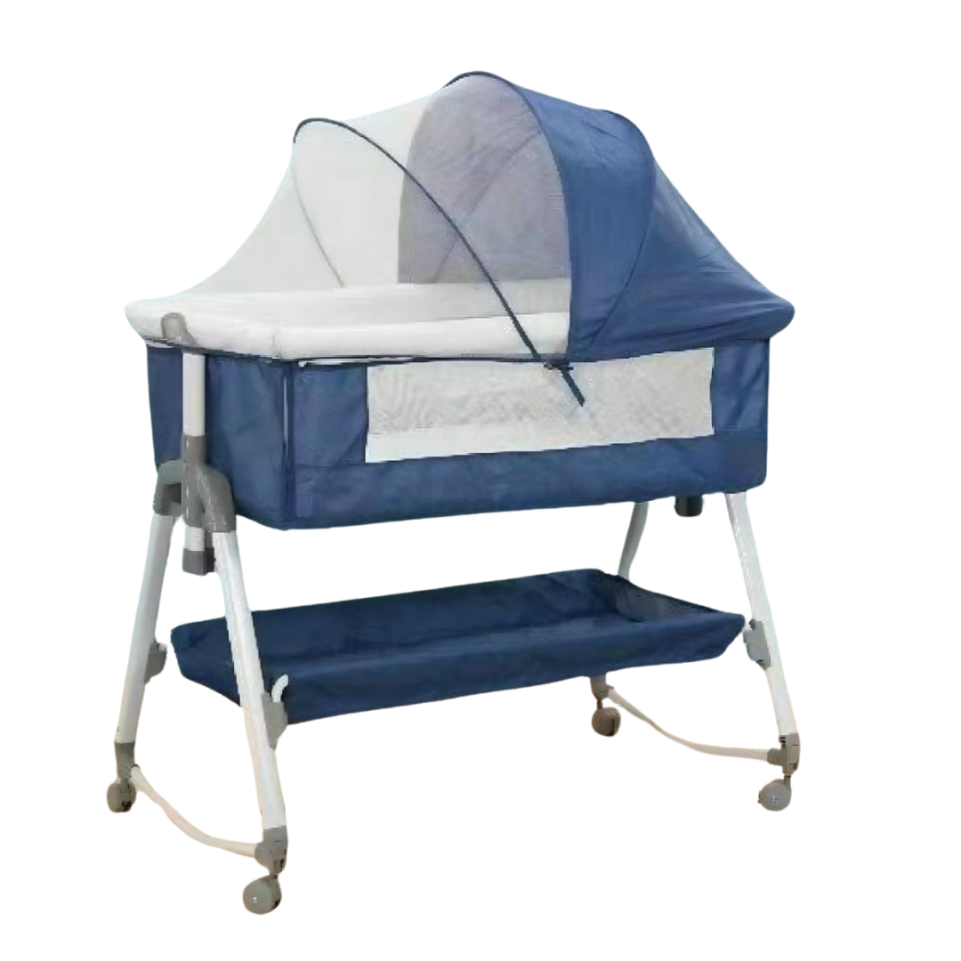 Baby Rocking Bassinet Crib - Blue