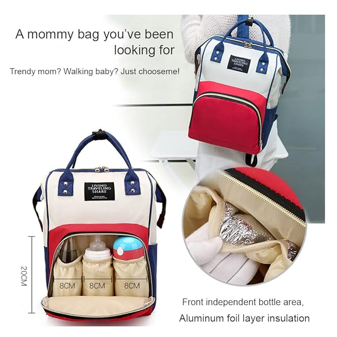 UmmiGo™- Large Capacity Diaper Backpack – Waterproof, Multi-Pocket & Stroller-Ready