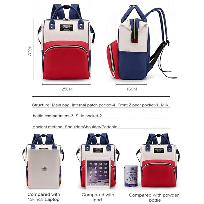 UmmiGo™- Large Capacity Diaper Backpack – Waterproof, Multi-Pocket & Stroller-Ready