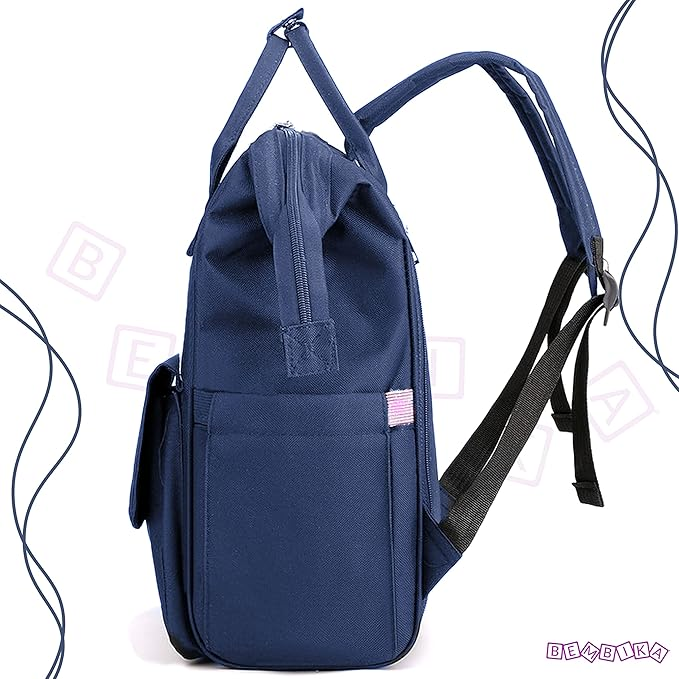 UmmiGo™ Teddy Diaper Backpack – Spacious, USB-Ready & Waterproof for On-the-Go Moms