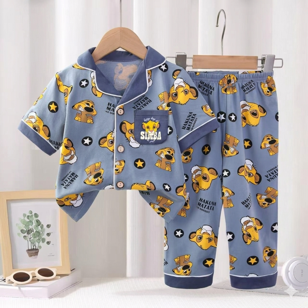 Simba Boys  Front Open Pyjama- 1 to 9 years
