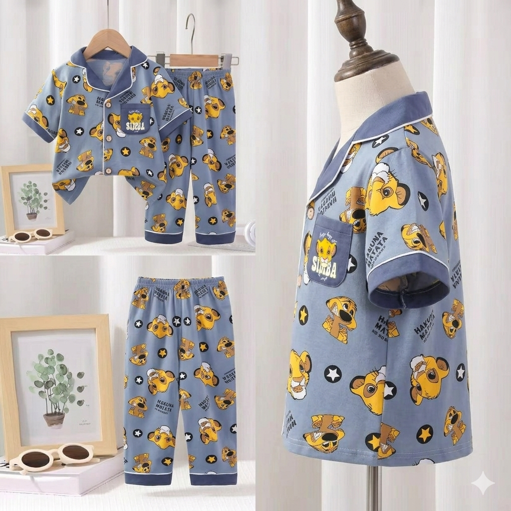 Simba Boys  Front Open Pyjama- 1 to 9 years