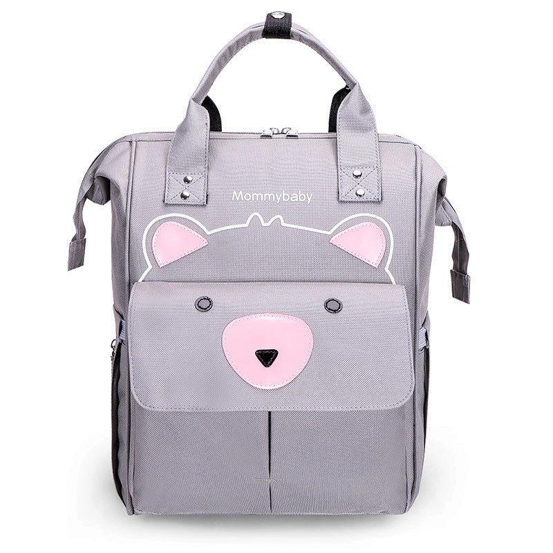 UmmiGo™ Teddy Diaper Backpack – Spacious, USB-Ready & Waterproof for On-the-Go Moms