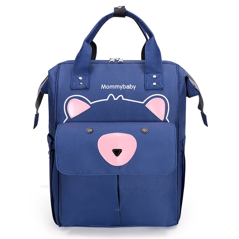 UmmiGo™ Teddy Diaper Backpack – Spacious, USB-Ready & Waterproof for On-the-Go Moms