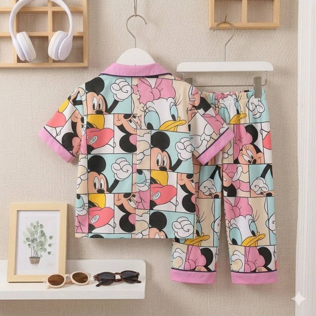 Disney Girls Front Open Pyjama- 1 to 9 years