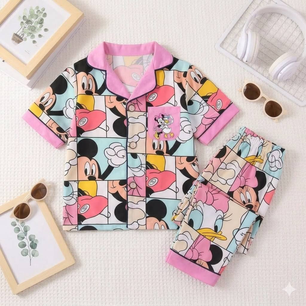 Disney Girls Front Open Pyjama- 1 to 9 years