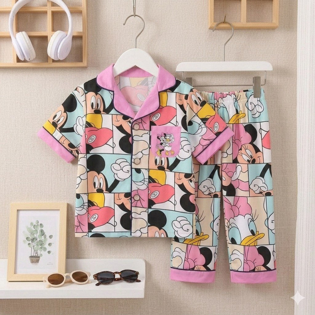 Disney Girls Front Open Pyjama- 1 to 9 years