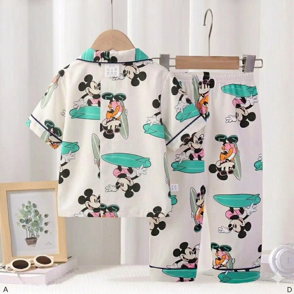 Mickey Front Open Pyjama- 1 to 9 years