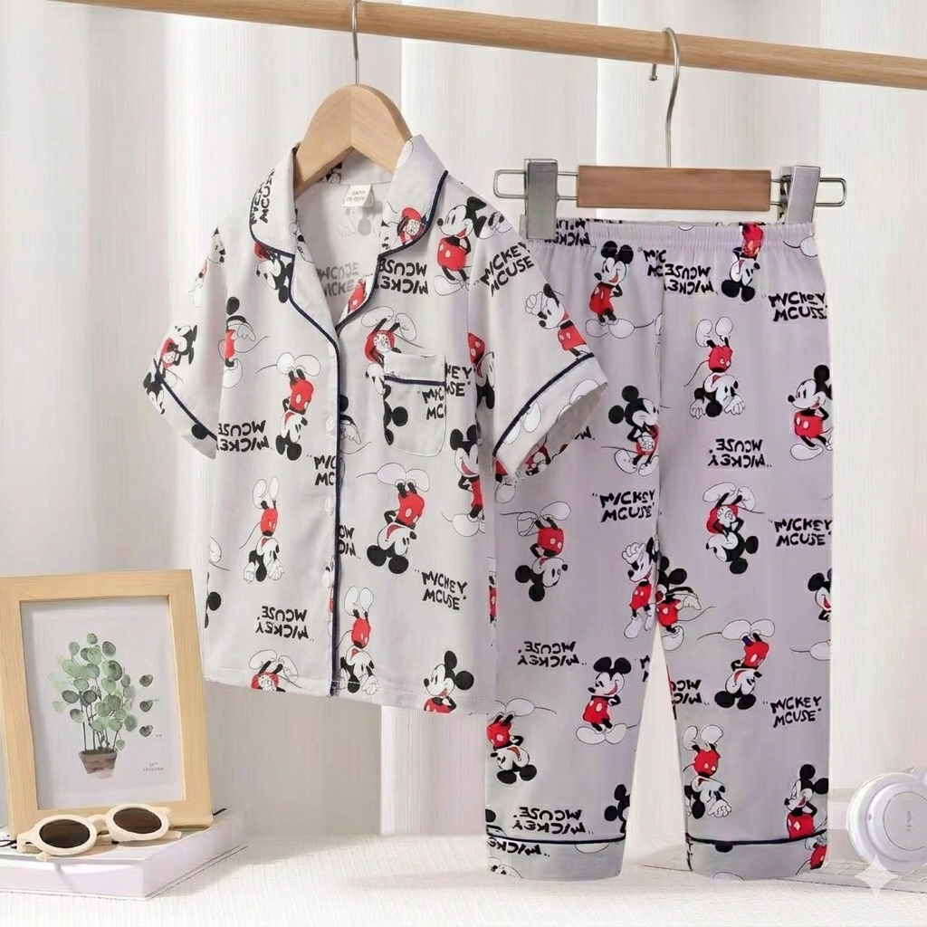 Mickey Front Open Pyjama- 1 to 9 years