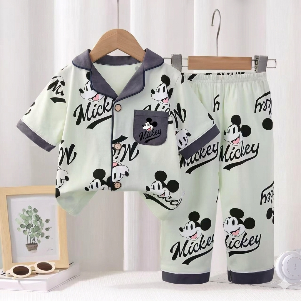 Mickey Front Open Pyjama- 1 to 9 years