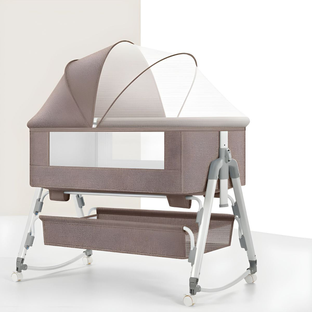 Baby Rocking Bassinet Crib - Beige