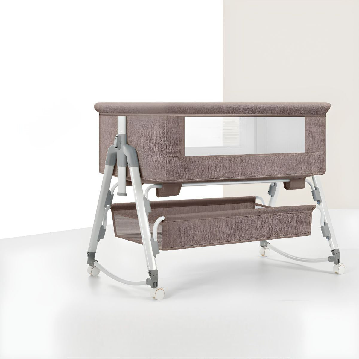 Baby Rocking Bassinet Crib - Beige