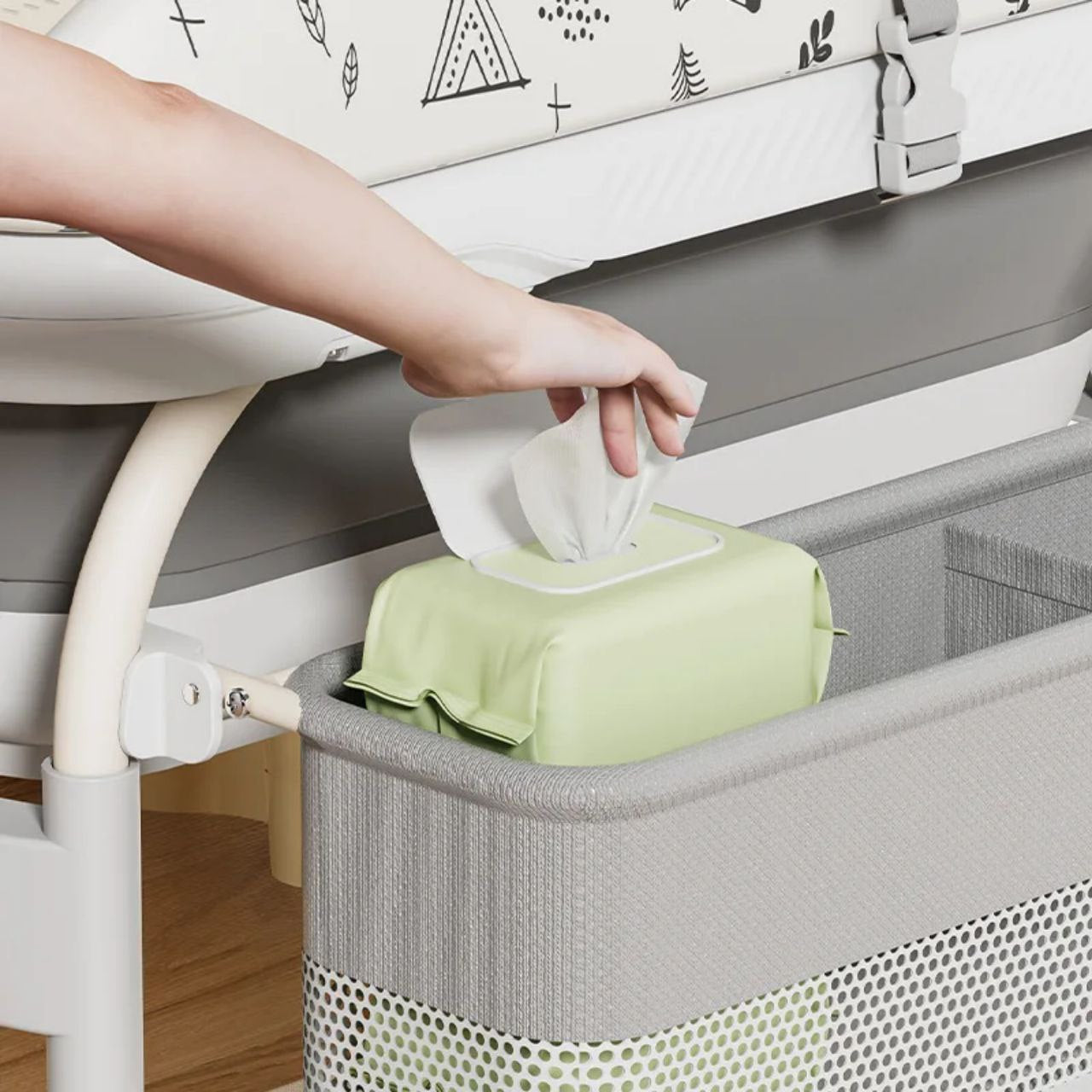 POPYPAPA 5-in-1 Baby Changing Table – Smart, Safe & Space-Saving
