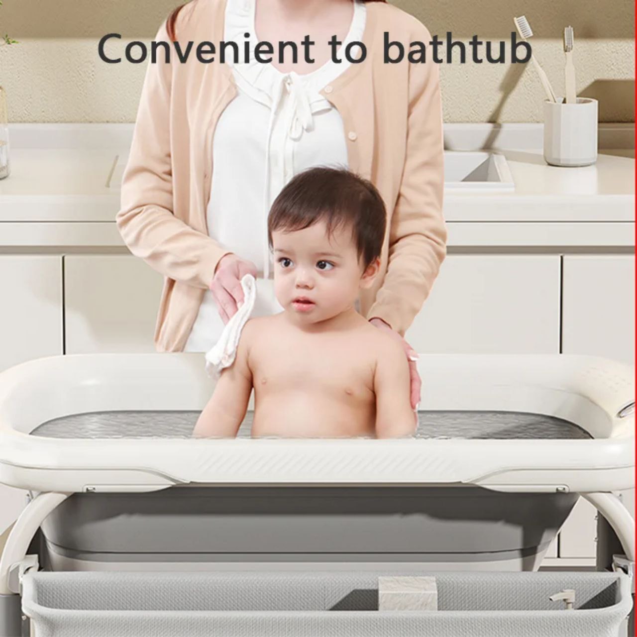 POPYPAPA 5-in-1 Baby Changing Table – Smart, Safe & Space-Saving
