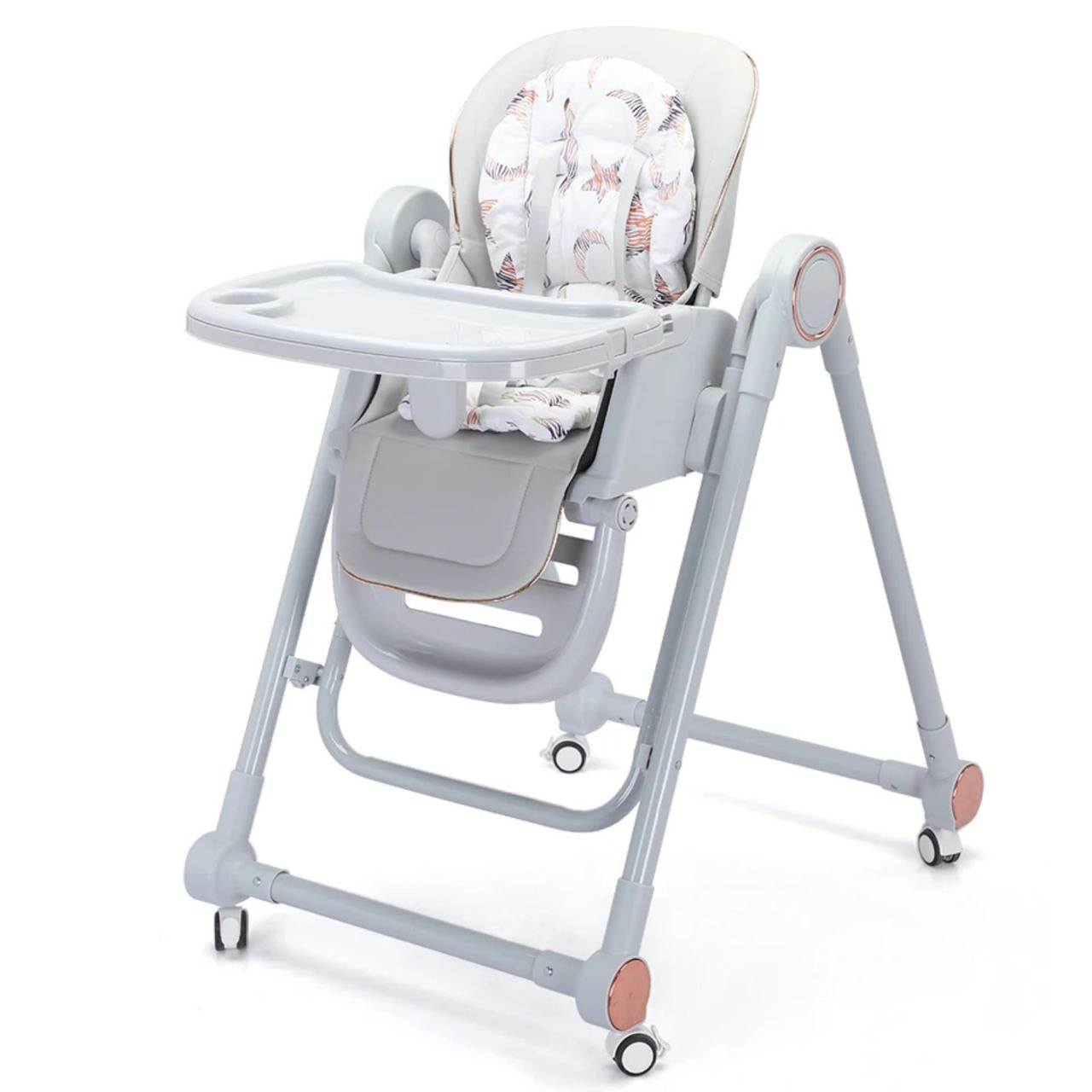 POPYPAPA - Baby Foldable Multi Purpose High Chair & Swing (Grey)