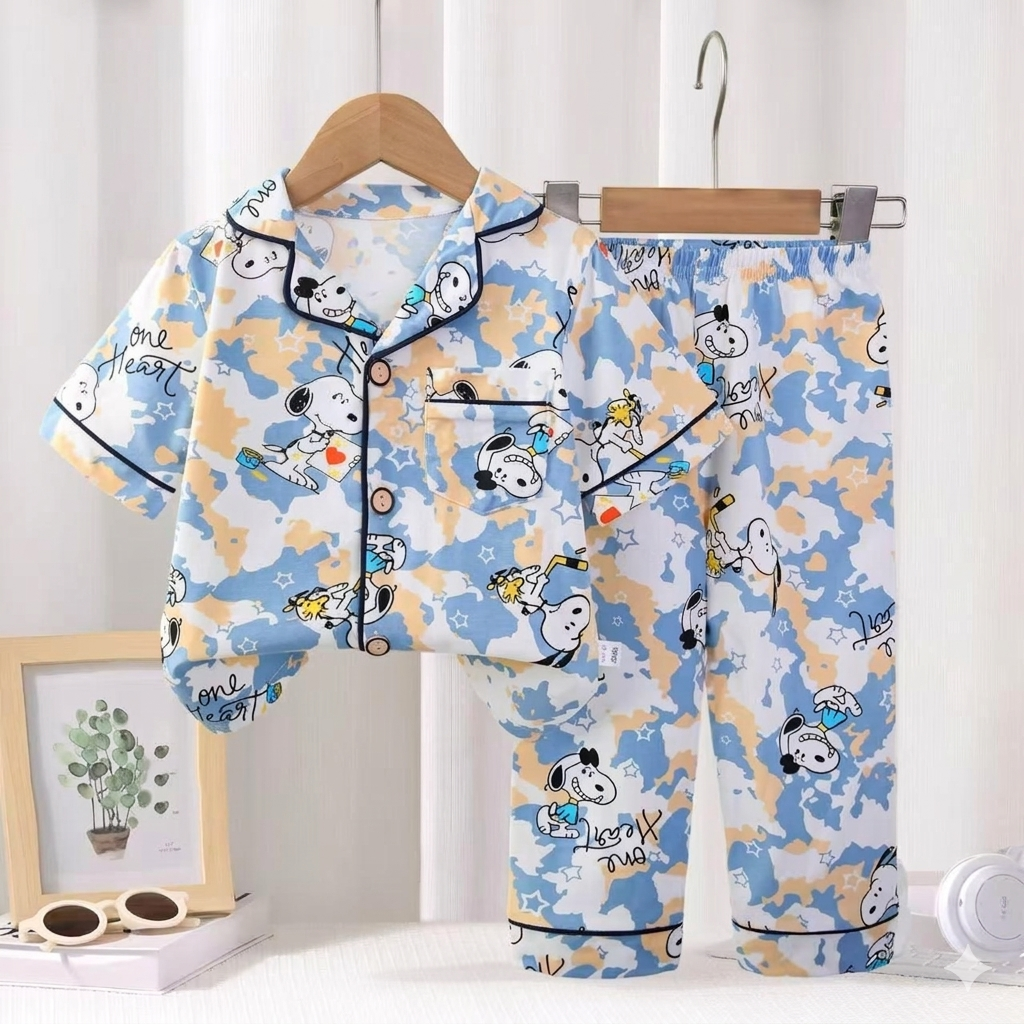 Snoopy Boys Front Open Pyjama- 1 to 9 years