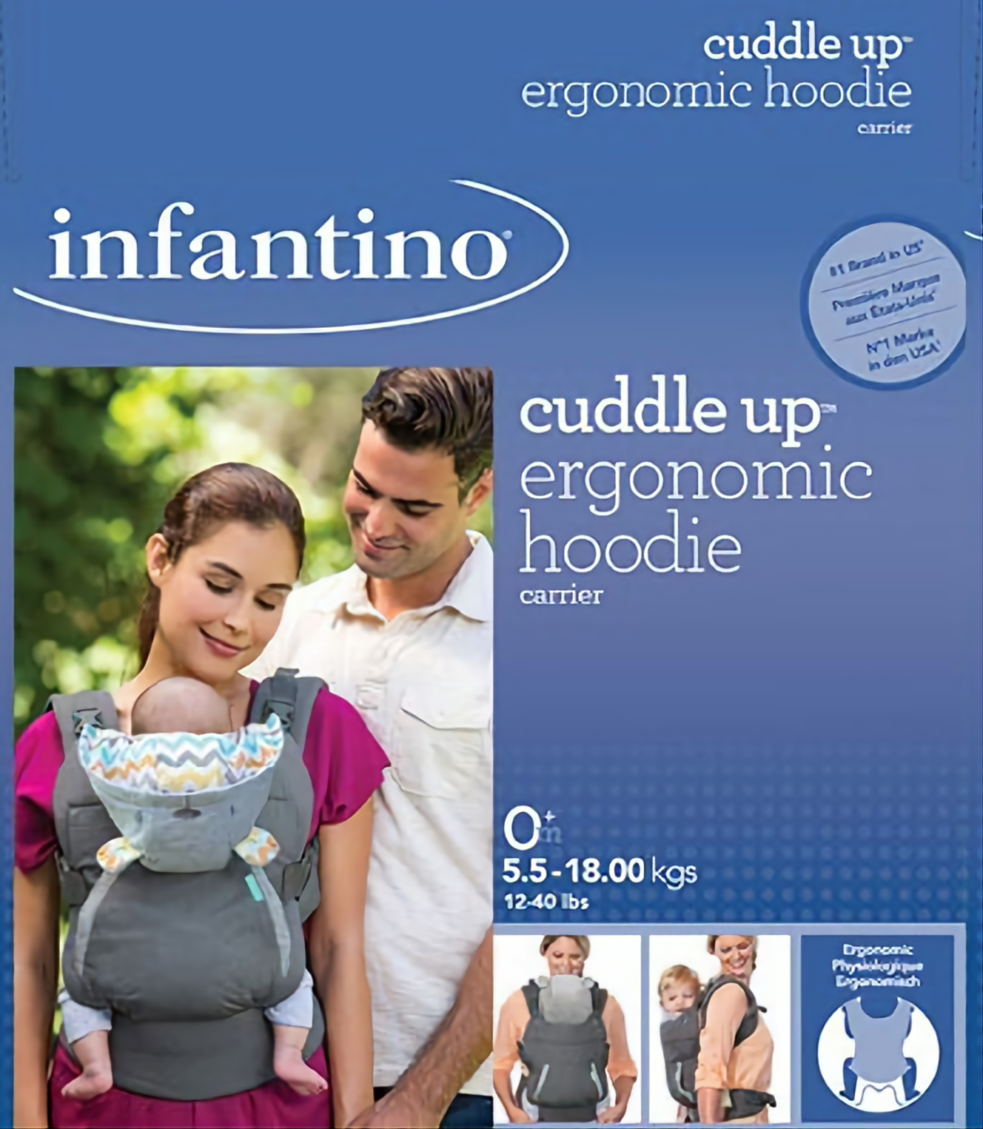 INFANTINO -  Cuddle Up Ergonomic Hoodie Carrier™