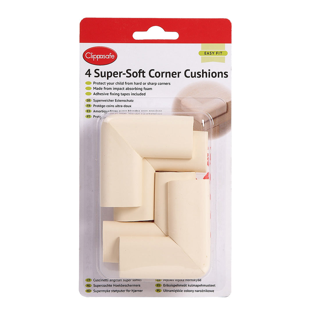 Clippasafe Super-Soft Corner Cushions (4 Pack)