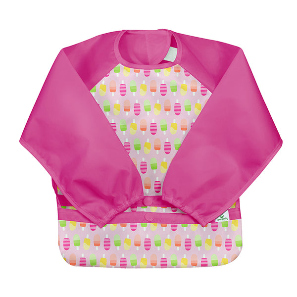 Green & Sprouts - Snap & Go Easy-wear Long Sleeve Bib - Popsicles (2T/4T)