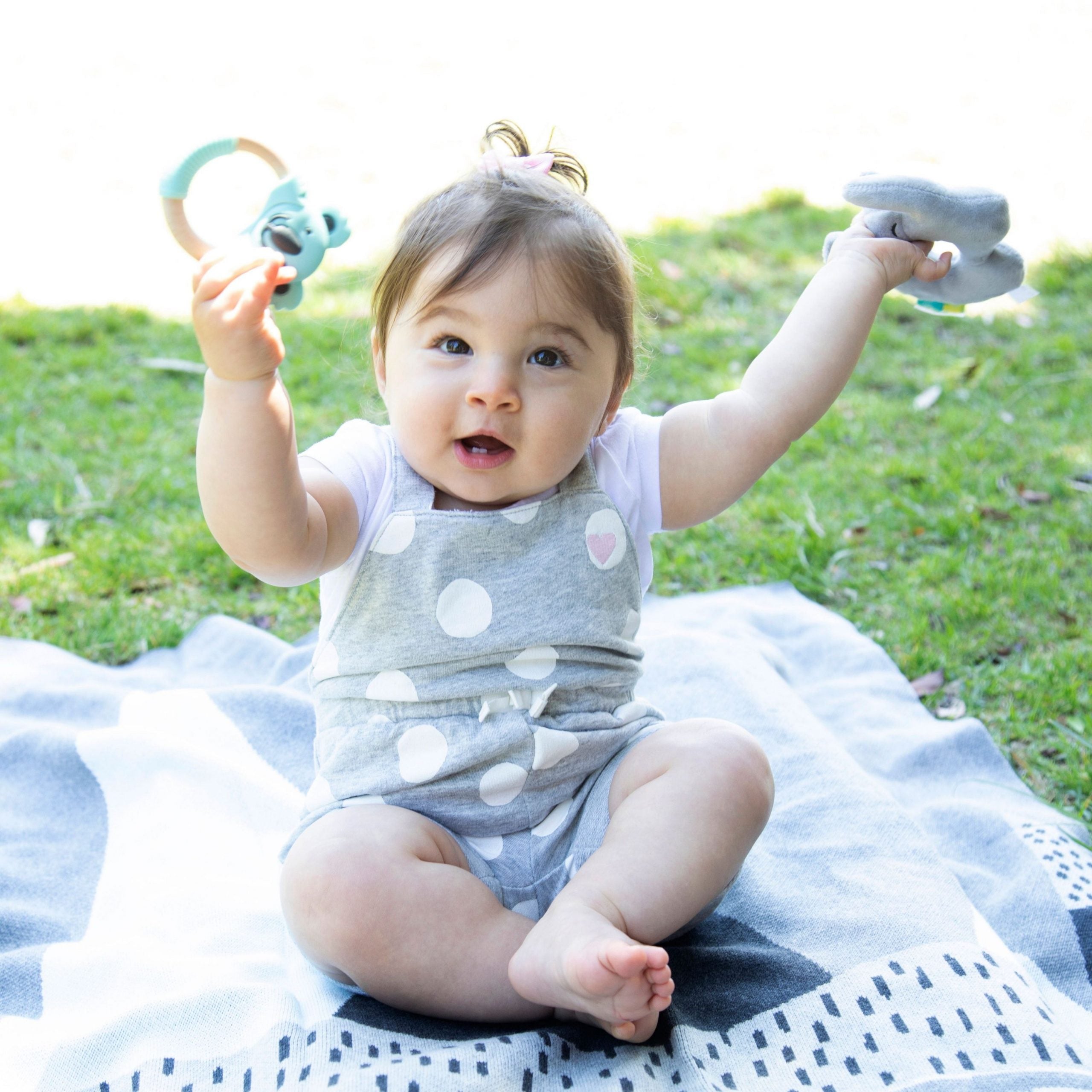 Baby Works - Silicone & Beechwood Teething Rings (Kenny The Koala)